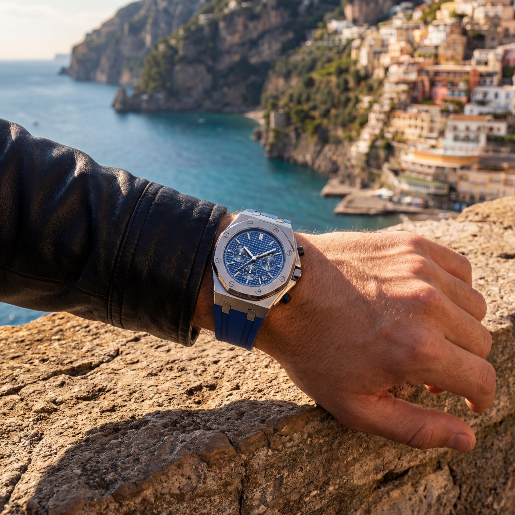 CHRONOX men’s sport chronograph blue strap