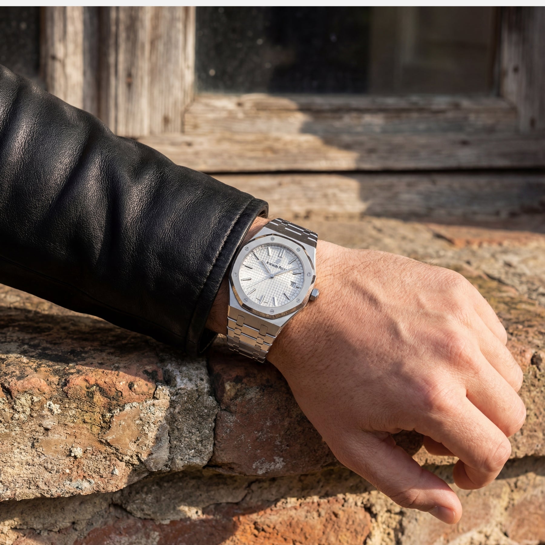 monarch krnno silver quartz watch lifestyle wrist photo